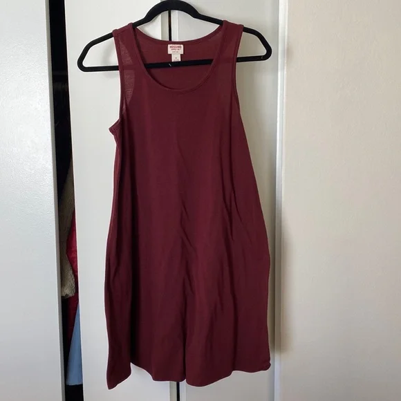 Mossimo Burgundy Swing Dress - Picture 1 of 3